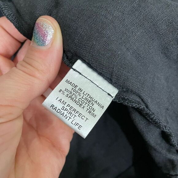 FLAX Asymmetrical Zip Hooded Sweatshirt Jacket - Picture 8 of 9